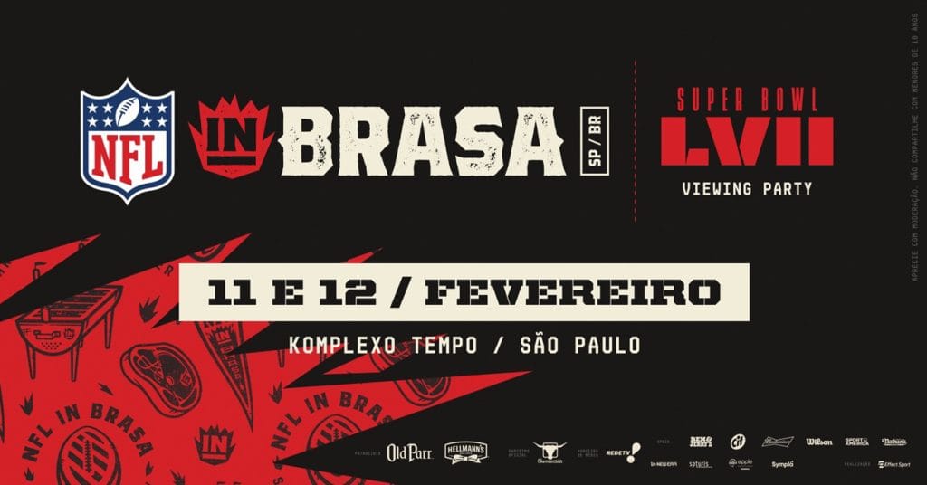 Primeiro evento oficial da liga no Brasil, “NFL in Brasa” anuncia patrocinadores e parceiros