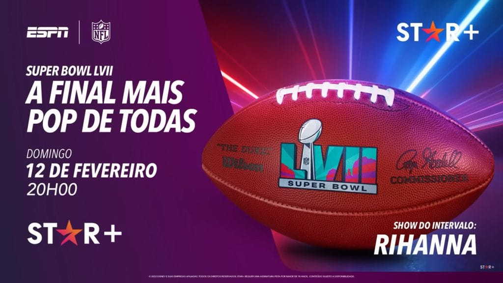 Star+ aposta em time de influenciadores para promover Super Bowl “mais pop de todos”