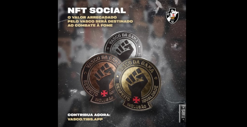 Em ação beneficente, Vasco apresenta primeira coleção de NFT social