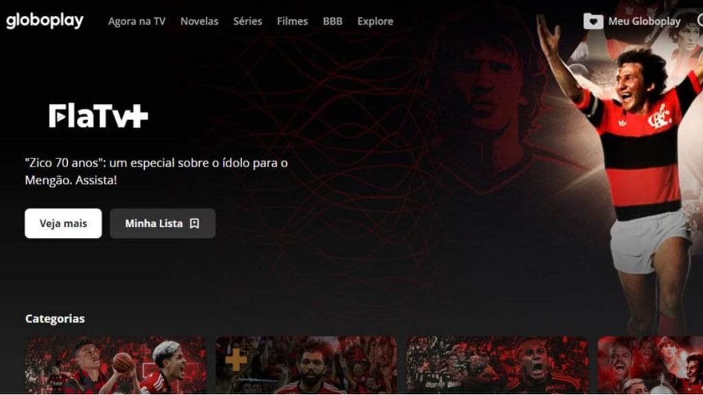 FlaTV+ será vendida dentro do Globoplay