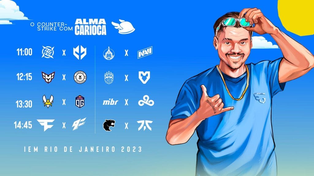 Pela Twitch, Gaules anuncia cobertura do IEM Rio 2023