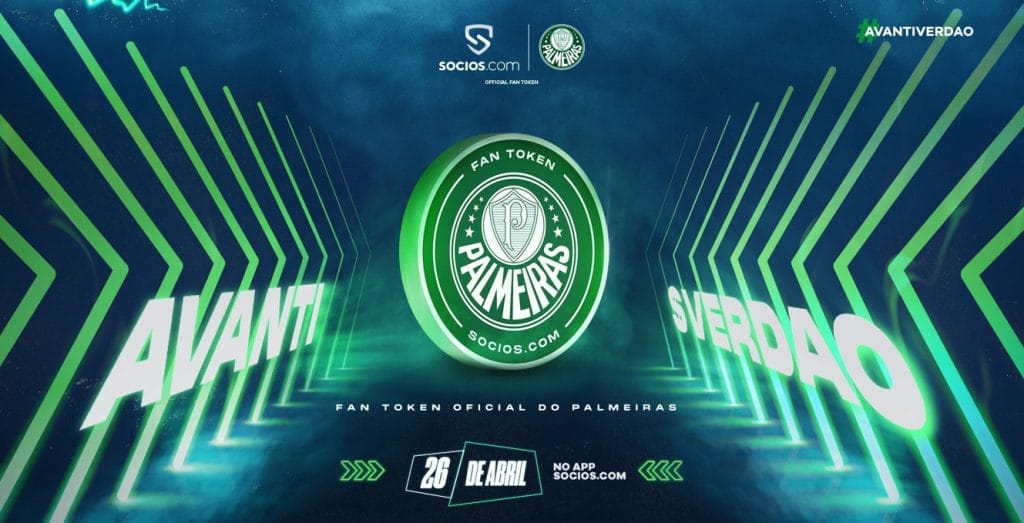 Palmeiras terá fan token oficial vendido pela Socios.com a partir de 26 de abril