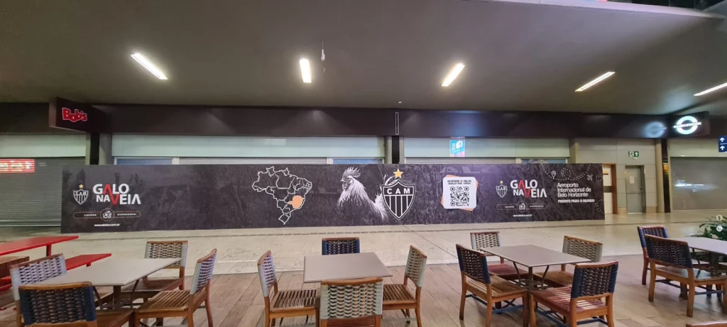 Aeroporto de Belo Horizonte terá espaço de ativação do Atlético-MG