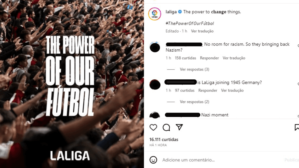 LaLiga apaga post após acusações de associação ao nazismo