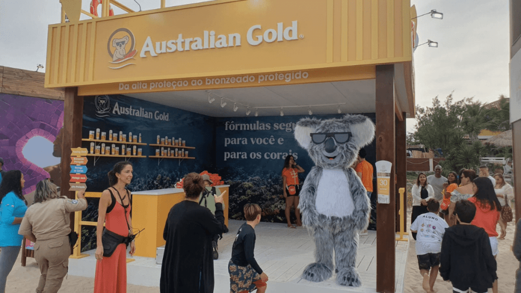 Australian Gold destaca preservação dos corais em espaço no Vivo Rio Pro, da WSL