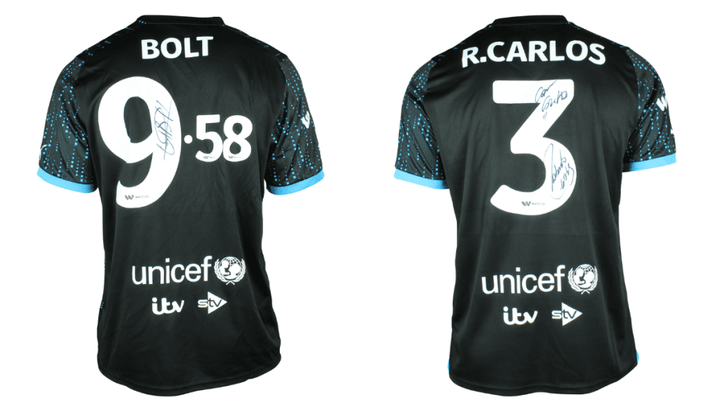 Chuteiras de Neymar e Messi, além da camisa de Bolt, participam de leilão beneficente do Unicef