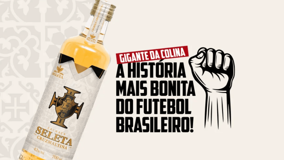 Vasco é o quinto clube a licenciar cachaça artesanal pela marca Seleta