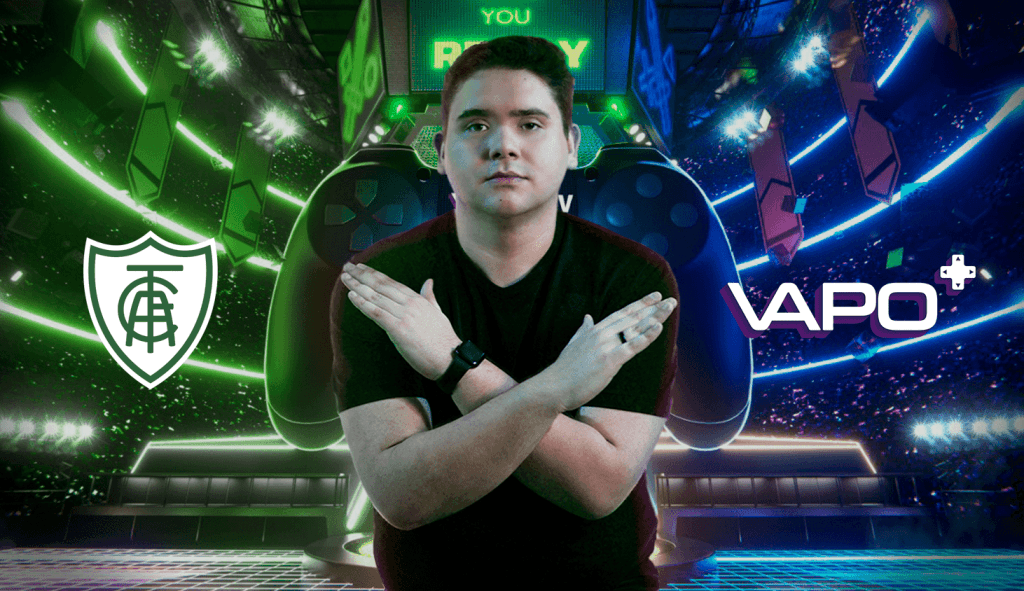 América-MG fecha parceria com startup Vapo e ingressa no cenário dos e-Sports