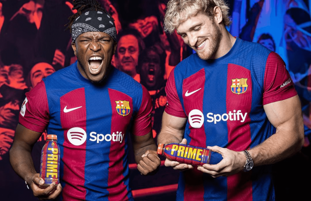 Founded in 2022, Prime is already sponsoring Arsenal and closing with Barcelona