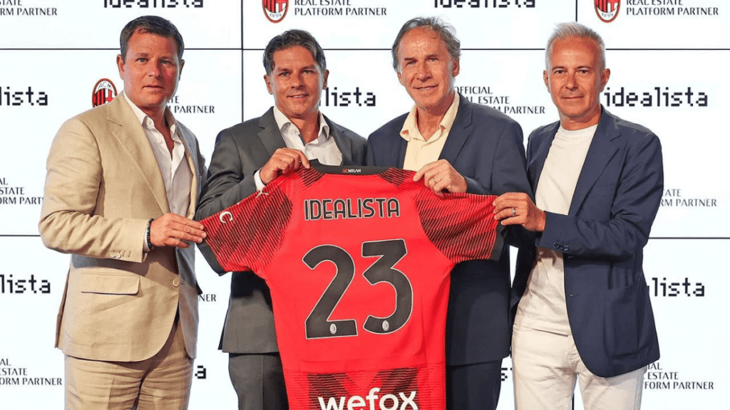 Idealista é o novo parceiro do Milan para o mercado imobiliário