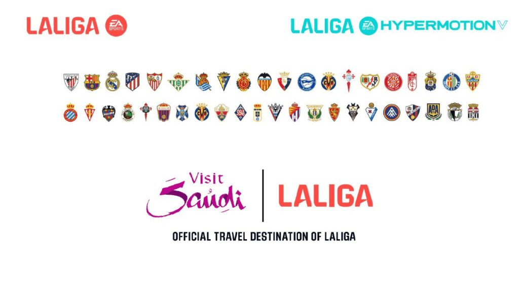 Em novo investimento saudita, Visit Saudi se torna patrocinador global da LaLiga