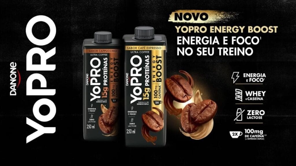 YoPro, da Danone, alavanca portfólio e une proteína com cafeína em novo produto esportivo