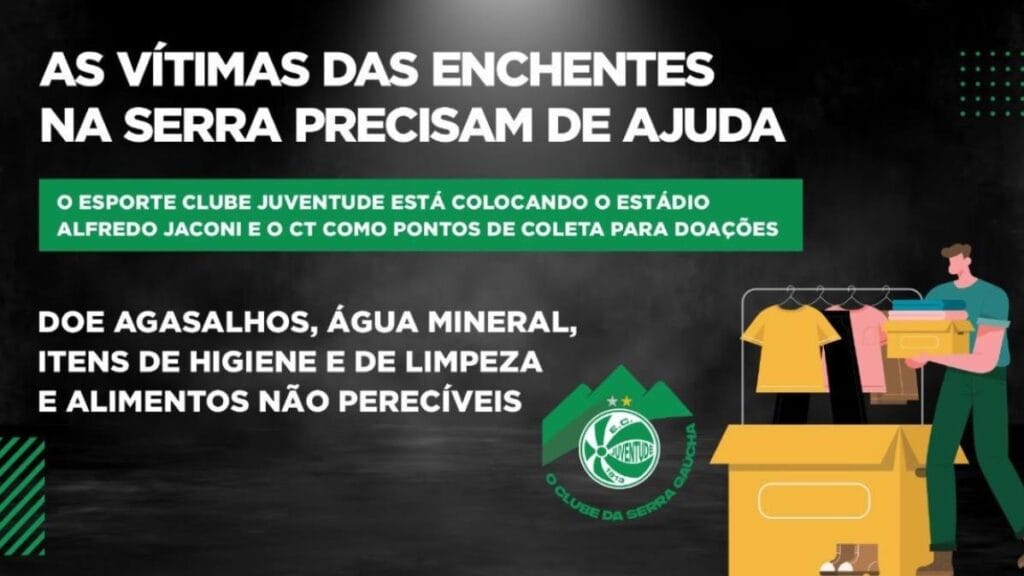 Grêmio, Internacional e Juventude se unem em prol das vítimas das enchentes no RS