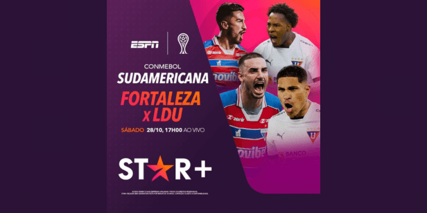 Star+ fecha parceria com Fortaleza para final da Copa Sul-Americana
