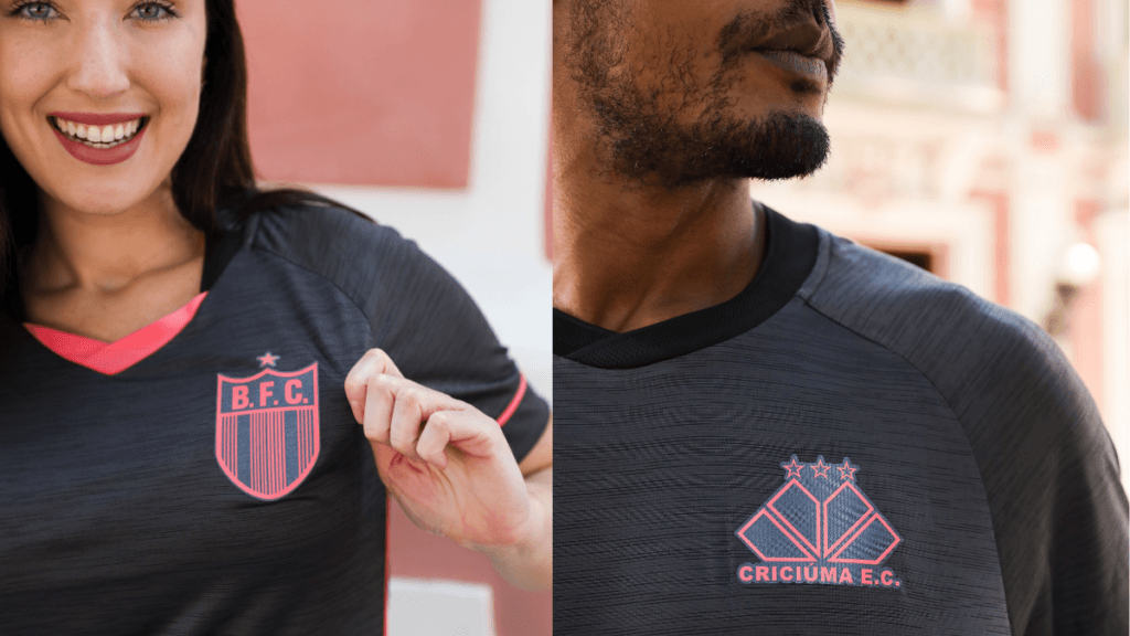 Volt Sport lança camisas especiais de Botafogo-SP e Criciúma para o Outubro Rosa