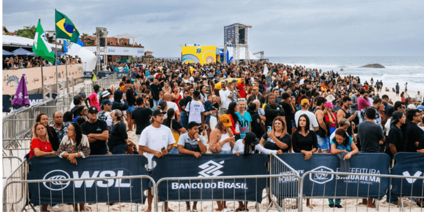 WSL conquista recorde de público para etapas do Challenger Series no Corona Saquarema Pro