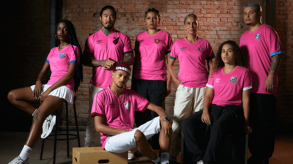 Umbro apresenta “combo de Outubro Rosa” para clubes patrocinados no Brasil