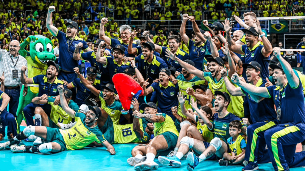 Classificação do vôlei masculino do Brasil a Paris 2024 rende 11 pontos de audiência para a Globo