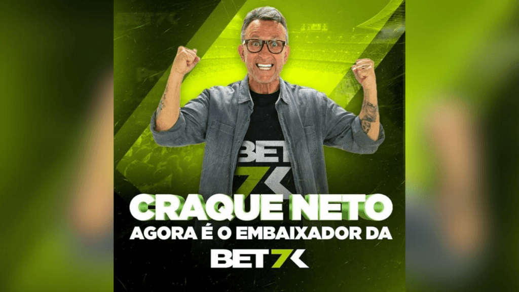 Neto é o novo embaixador do site de apostas Bet7k