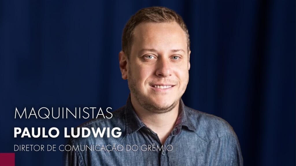 Maquinistas receberá Paulo Ludwig, diretor de comunicação do Grêmio, nesta terça-feira (16), às 19h