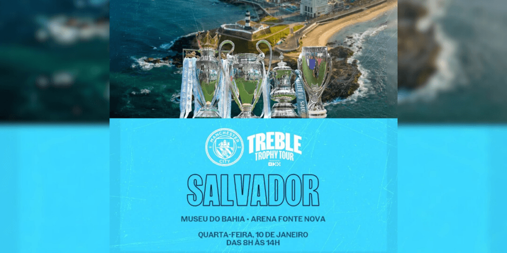 Junto ao Bahia, Manchester City promove ações para o público no Brasil