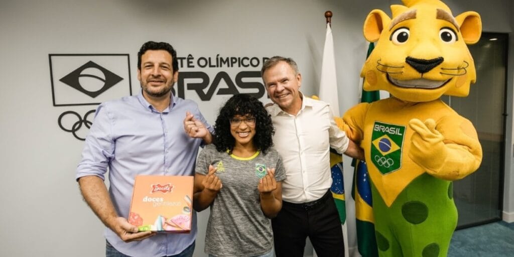 Docile fecha parceria de licenciamento com COB e será doce oficial do Time Brasil em Paris 2024