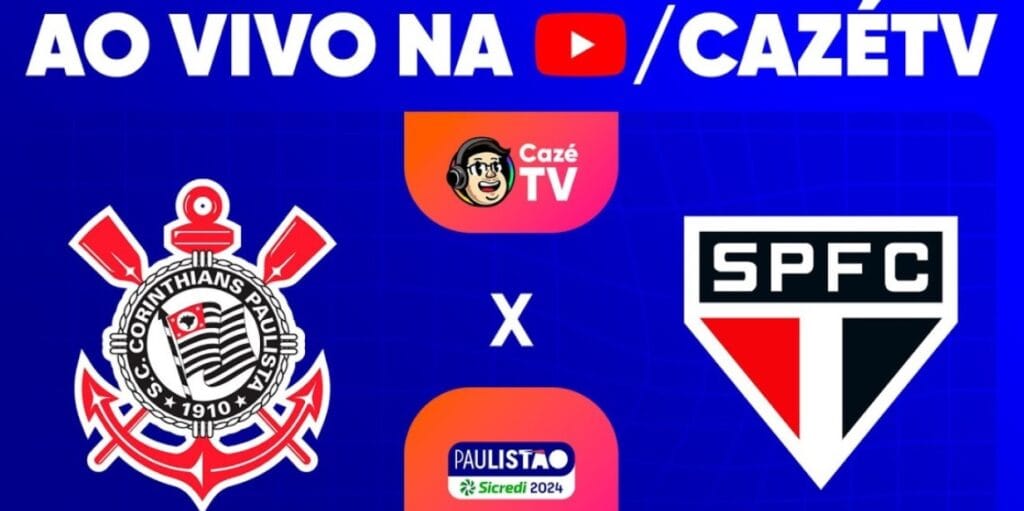 Cazé TV bate recorde no Paulistão, mas ainda fica longe da Record