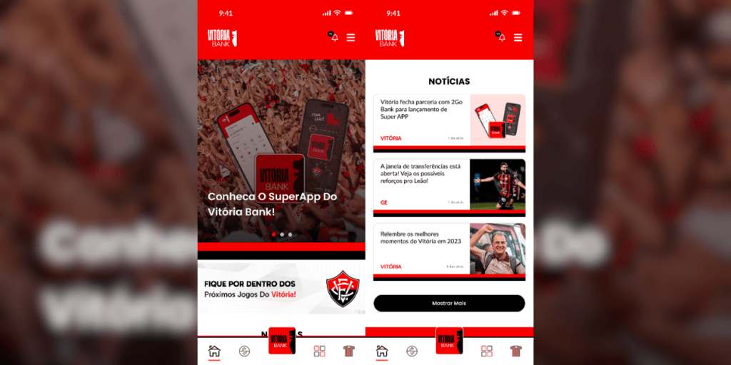 Vitória e 2GO Bank anunciam parceria para o lançamento do Vitória Bank