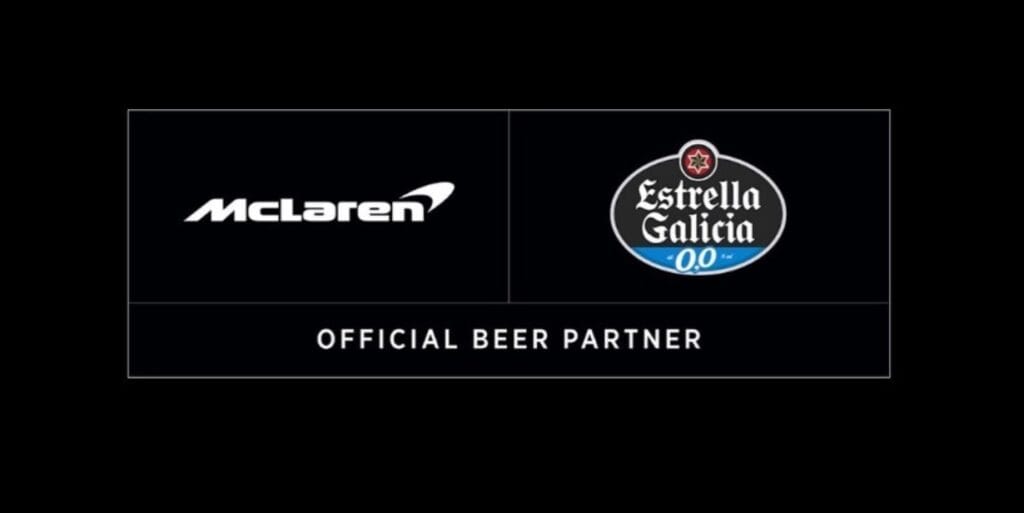 Estrella Galicia 0.0 sai da Ferrari e volta a ser cerveja oficial da McLaren na temporada 2024 da F1