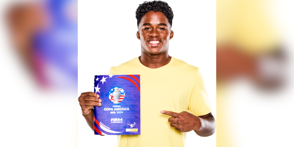 Endrick vira embaixador do álbum da Copa América 2024 da Panini