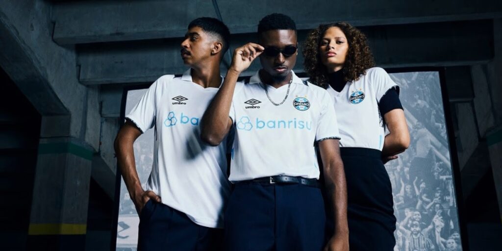 Umbro faz homenagem ao chimarrão na camisa reserva do Grêmio para a temporada 2024
