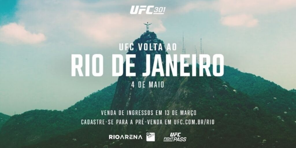 UFC anuncia volta ao Rio de Janeiro em 2024, com evento na Rioarena, no dia 4 de maio