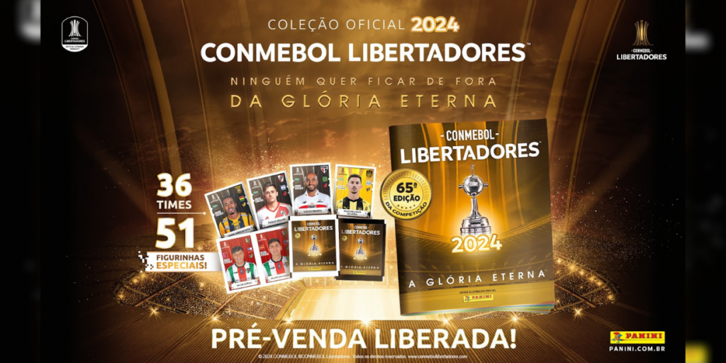 Panini apresenta nova edição do álbum de figurinhas da Libertadores