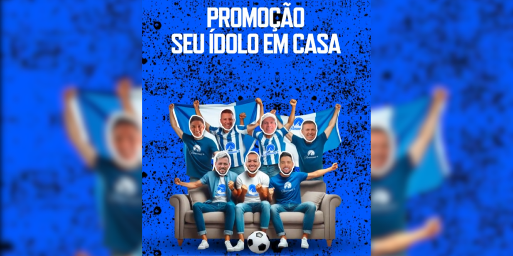 Paramount+ lança promoção que une torcedores e ídolos para assistir a jogo da Libertadores