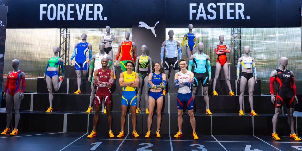 Puma revela uniformes de 17 federações de atletismo para os Jogos Olímpicos de Paris 2024