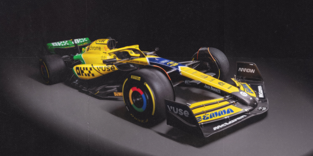 McLaren revela leiaute dos carros em homenagem a Ayrton Senna para o GP de Mônaco de Fórmula 1