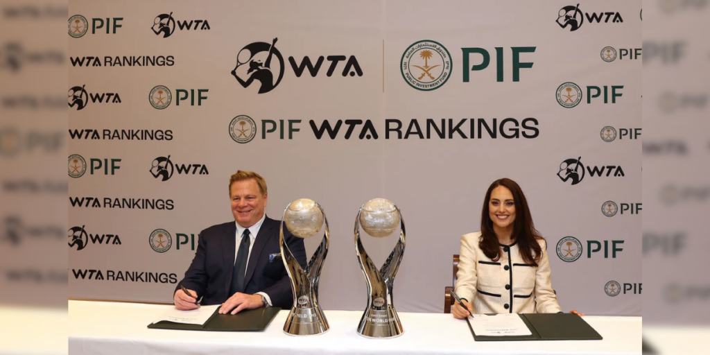 Arábia Saudita expande investimentos no tênis e se torna patrocinadora do ranking da WTA