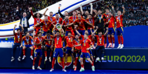 Espanha derrotou a Inglaterra na final e conquistou a Euro 2024 - Reprodução / X (@SEFutbol)