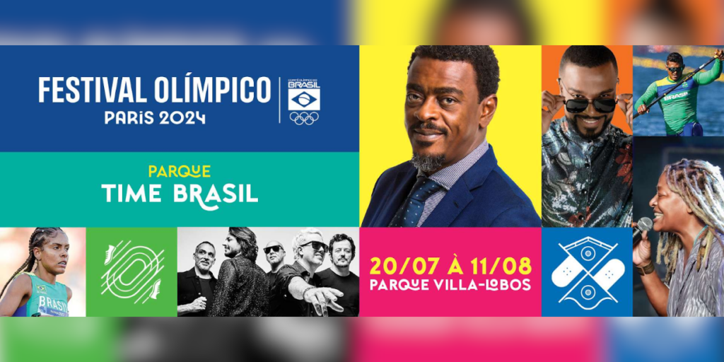 Folder anuncia atralções do Parque Time Brasil
