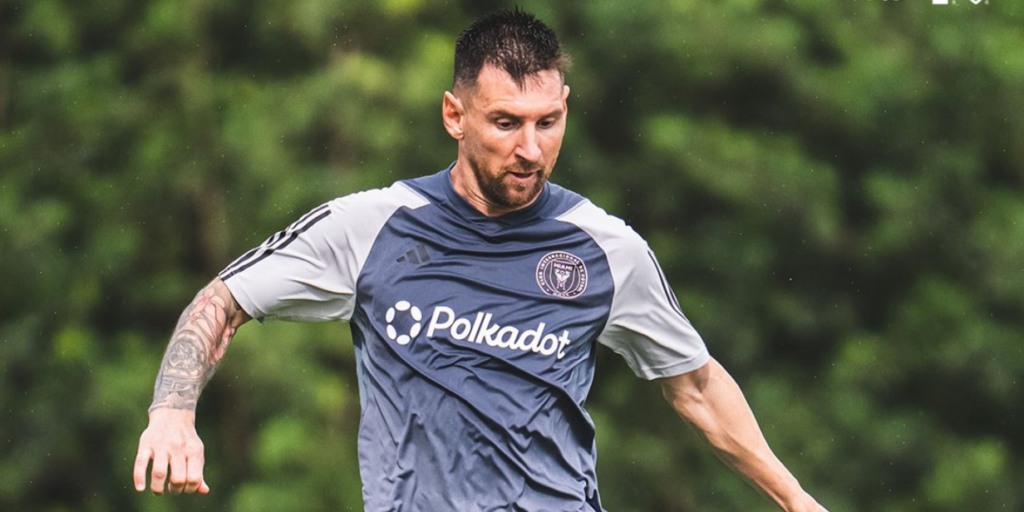 Inter Miami fecha acordo com plataforma de blockchain Polkadot para camisa de treino