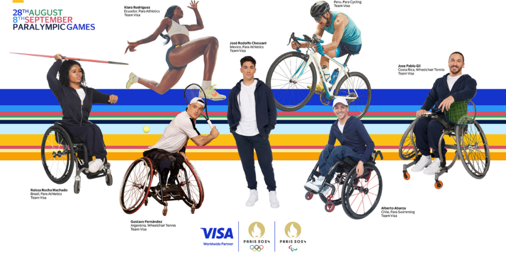 Visa ativa patrocínio aos Jogos Paralímpicos de Paris 2024 com promoções e cartão para PcDs