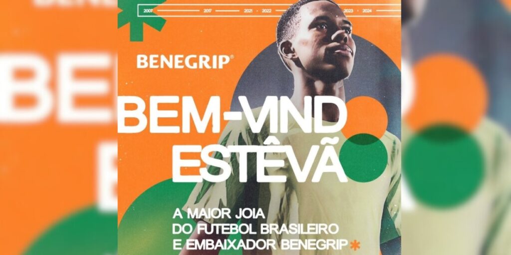 Após Endrick com Neosaldina, Hypera Pharma aposta em Estêvão com Benegrip