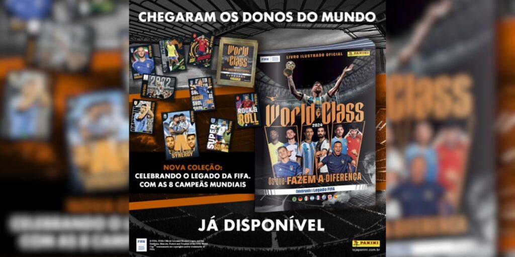 Panini aposta em álbum de figurinhas dedicado à Fifa e às 8 seleções campeãs da Copa do Mundo