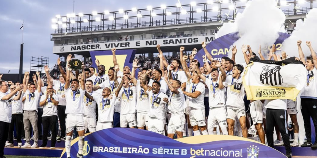 Prêmio do Santos pelo título da Série B equivale a 7,27% do que o Botafogo levará na Série A