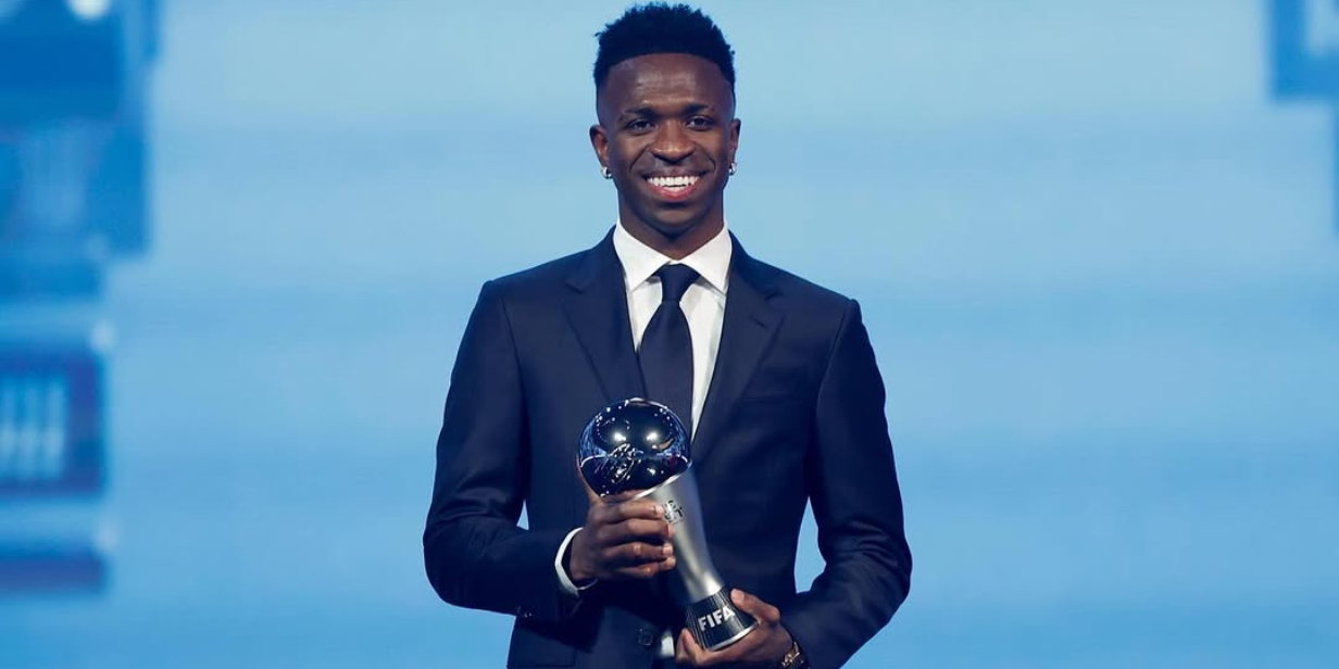 Vini Jr. recebeu o prêmio The Best, da Fifa - Reprodução/Instagram @vinijr