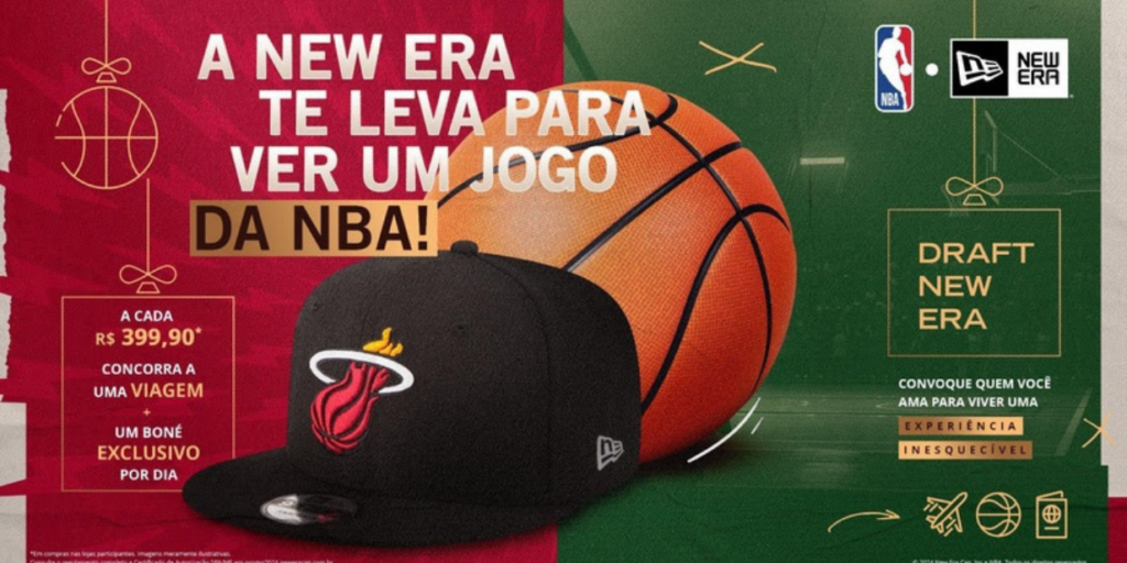 New Era e NBA lançam promoção que levará torcedor para ver jogo do Miami Heat nos EUA
