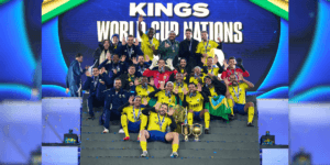 Brasil venceu a Kings League World Cup of Nations 2025 com uma vitória contra a Colômbia na final - Reprodução / X (@Kings_LeagueBR)