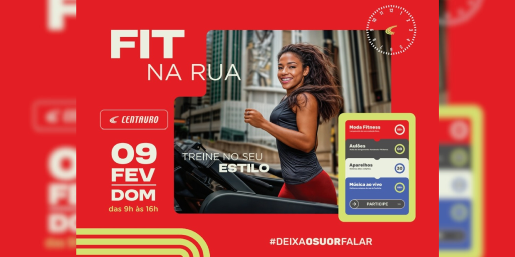 Centauro transformará Avenida Paulista, em São Paulo (SP), em academia a céu aberto