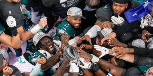 Jogadores do Philadelphia Eagles comemoram a conquista do Super Bowl LIX - Reprodução / Instagram (@philadelphiaeagles)
