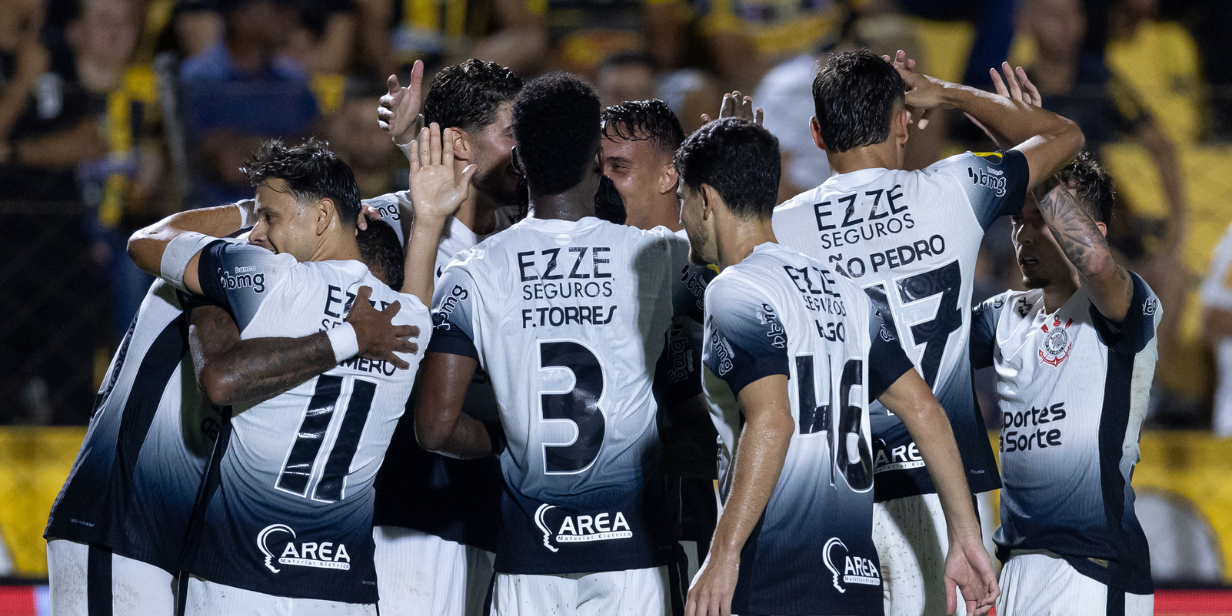 Jogadores do Corinthians, principal time da LFU, comemoram gol contra o Novorizontino pelo Paulistão - Rodrigo Coca/Agência Corinthians